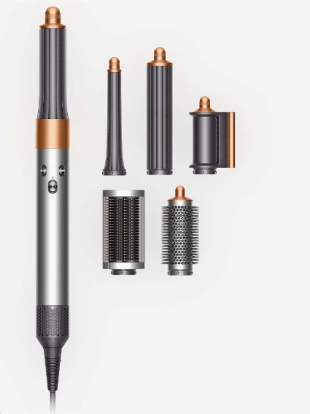 Dyson Airwrap Complete Long - Multiple Attachments - Silver & Copper